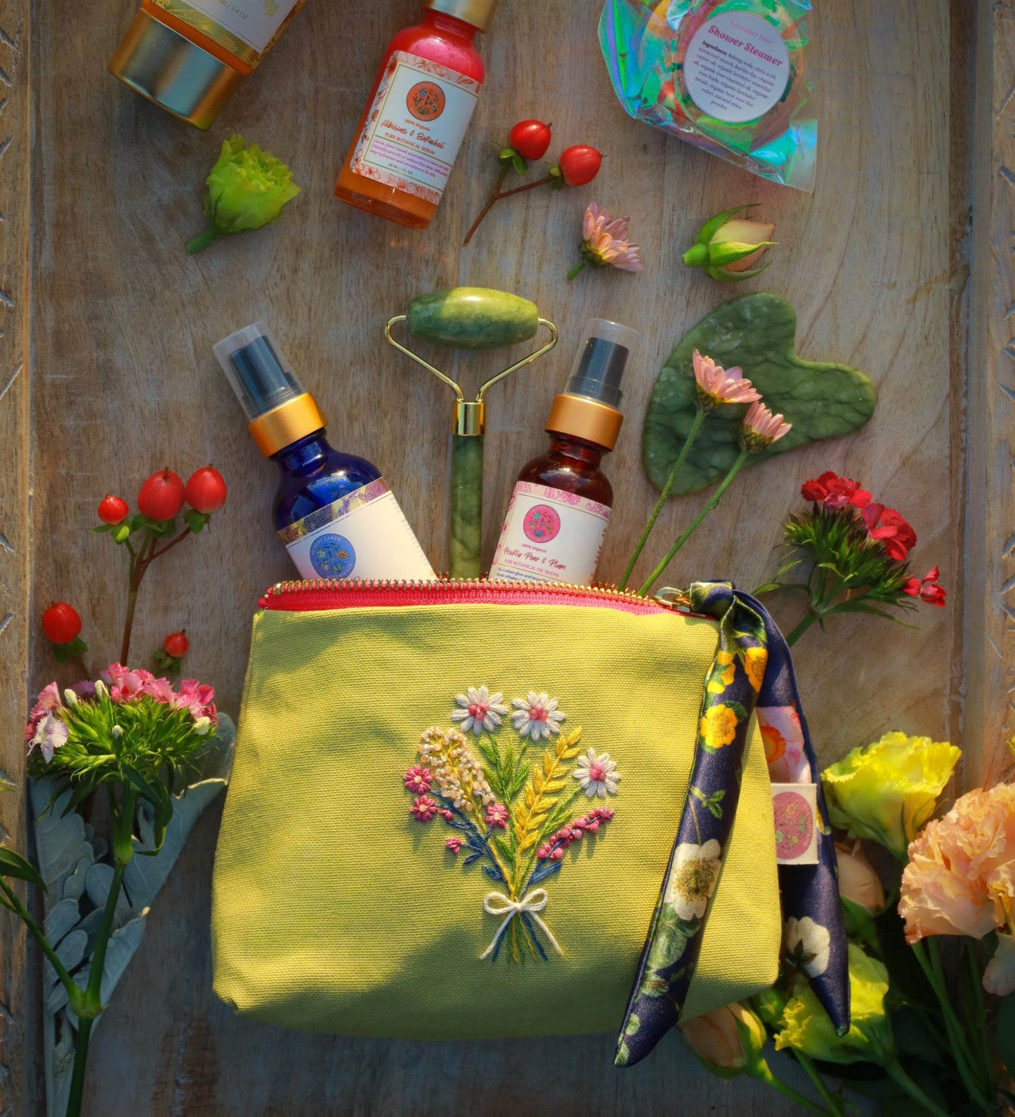 Summer Bouquet Cosmetic Case