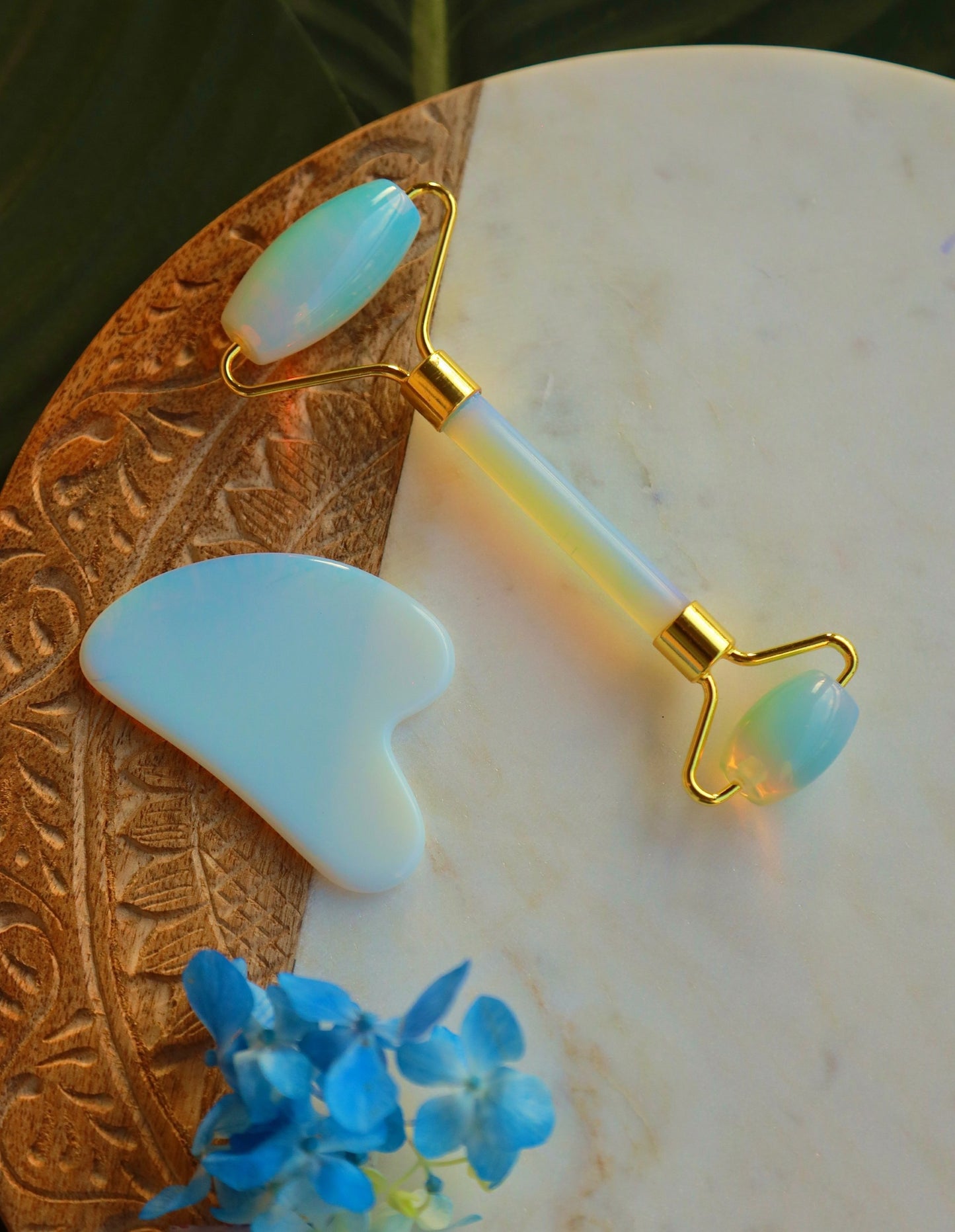 Opalite Roller & Gua Sha Set