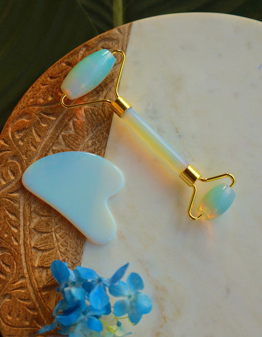 Opalite Roller & Gua Sha Set