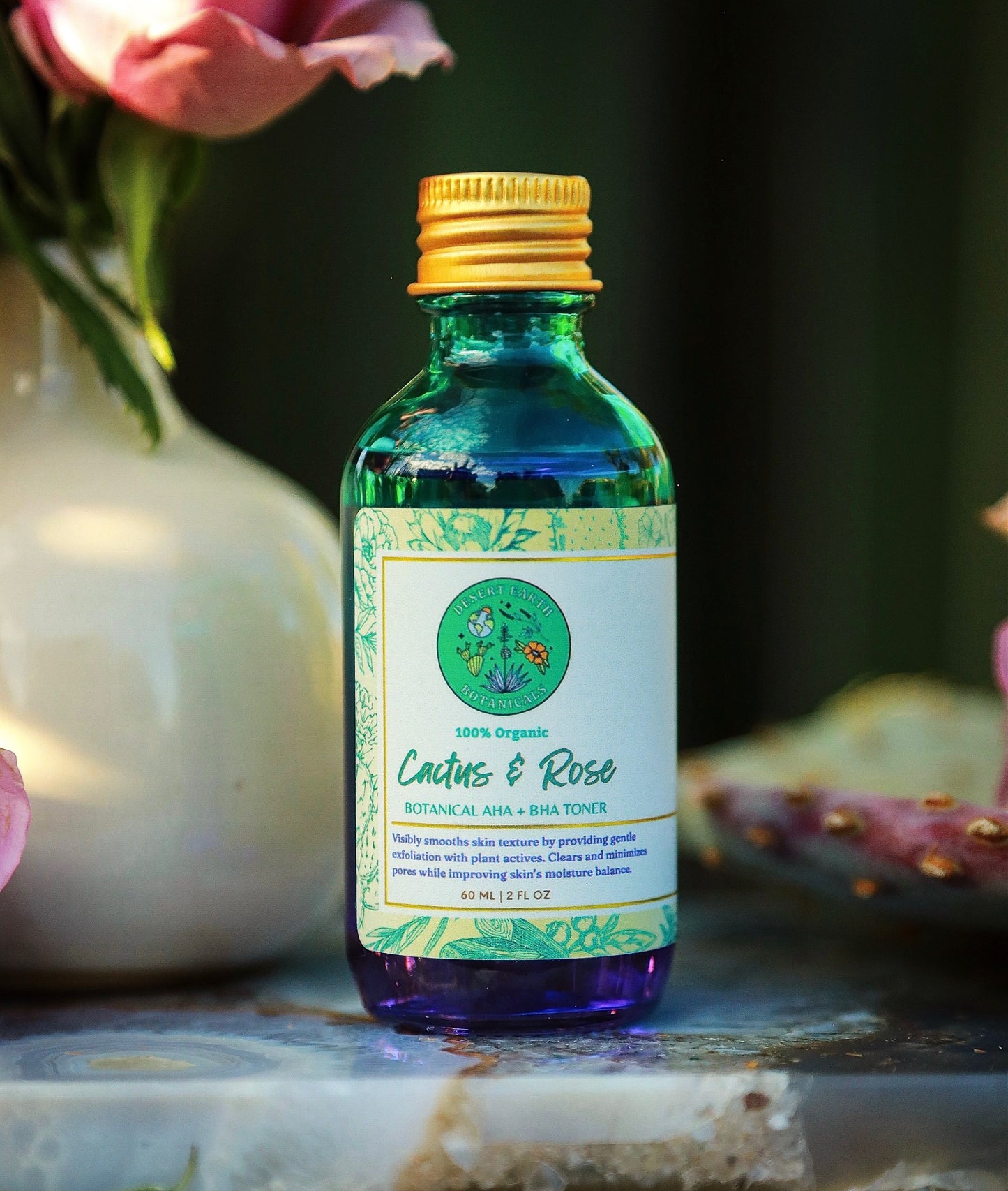 Organic Cactus & Rose BHA + AHA Toner